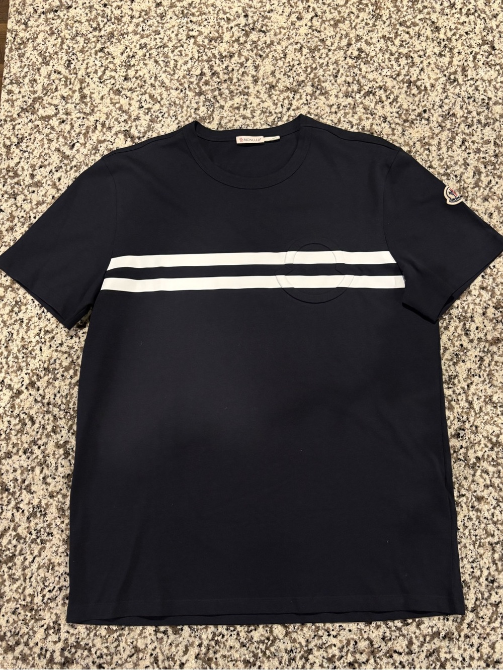 Moncler Maglia Maniche Navy Blue T-Shirt